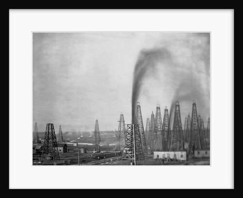 Crude Oil Gushing from Rig by Anonymous