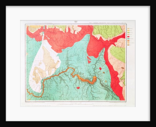 Geologic Map of Grand Canyon Area by Anonymous