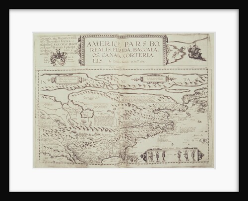 Early Map of North America by Anonymous
