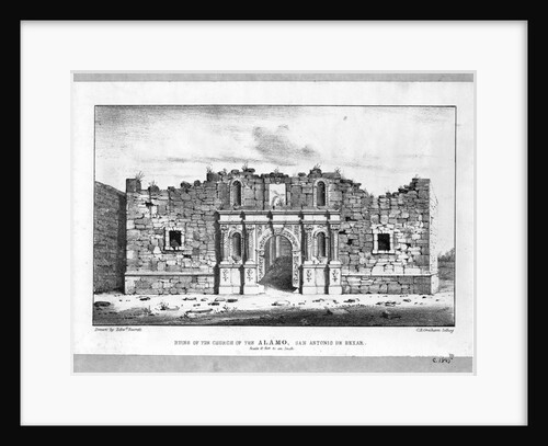 Ruins of the church of the Alamo by Anonymous