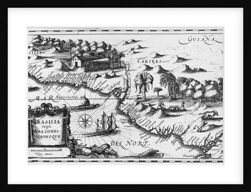 Old Map of the Northern Coast of South America by Anonymous