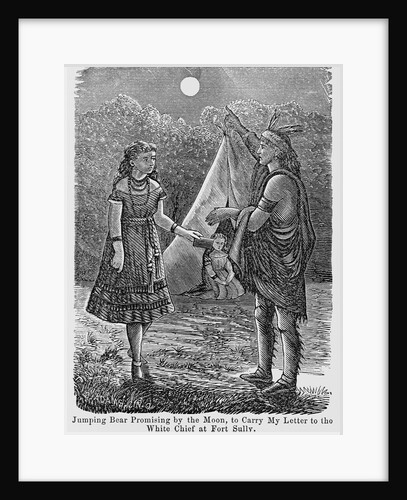 Jumping Bear Promising to Deliver Fanny Kelly's Letter, an Except From My Captivity Among the Sioux by Anonymous