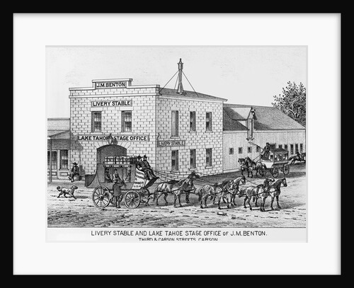 Livery Stable, Carson City by Anonymous