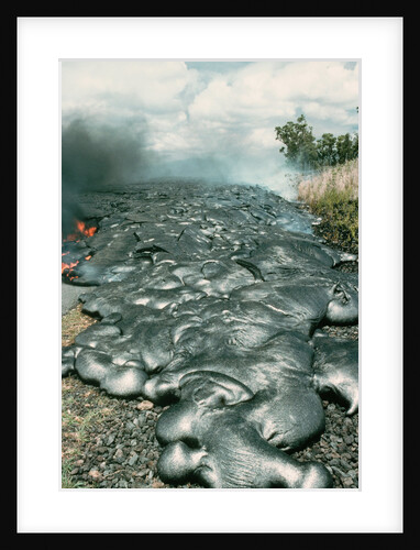 Lava Flow in Kalapana by Anonymous