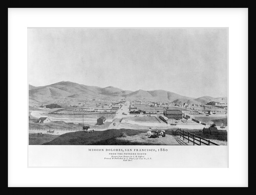 Mission Dolores, San Francisco, California, 1860 by C.B. Gifford and L. Nagel by Anonymous