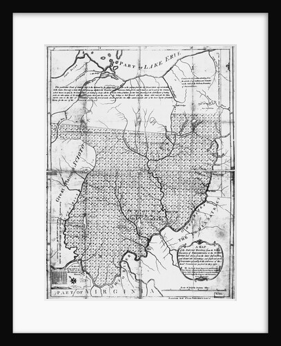 American Engraving Map of the Federal Territory From the Western Boundary of Pennsylvania to the Scioto River by Anonymous