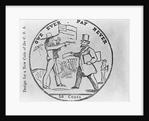 Design For a New Coin of the C.S.A. by Anonymous