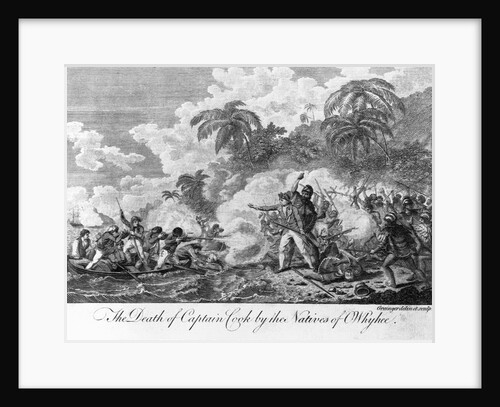 The Death of Captain Cook by the Natives of Whyhee by Grainger