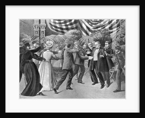 Assassination of President McKinley (Wash Drawing) by T. Dart Walker