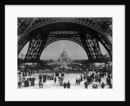 Visitors Strolling Around the Eiffel Tower by Anonymous