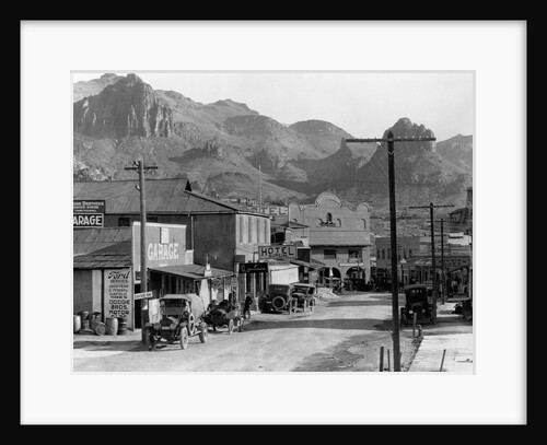Mountains Over Business District of Patman, Arizona by Anonymous