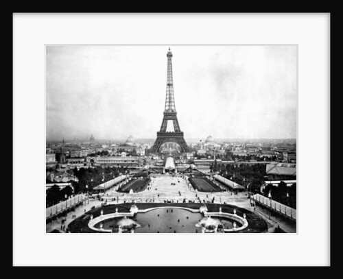 Eiffel Tower Over Exposition 1889 by Anonymous