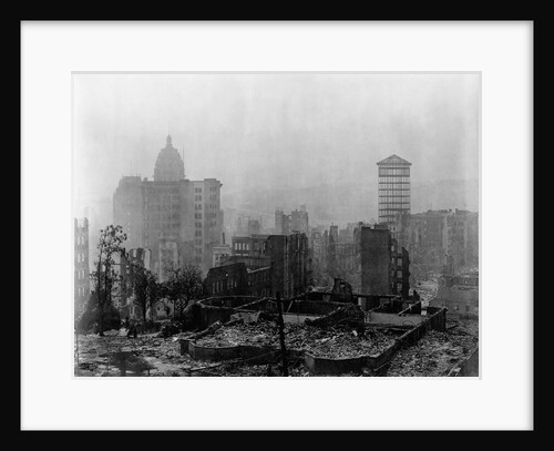 Buildings Leveled by Earthquake and Fire by Anonymous