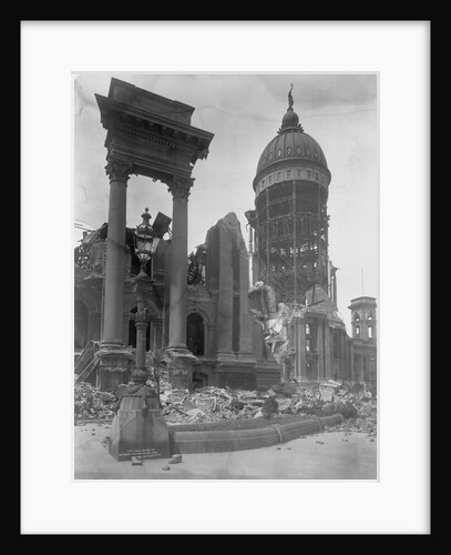 Ruins of San Francisco City Hall by Anonymous