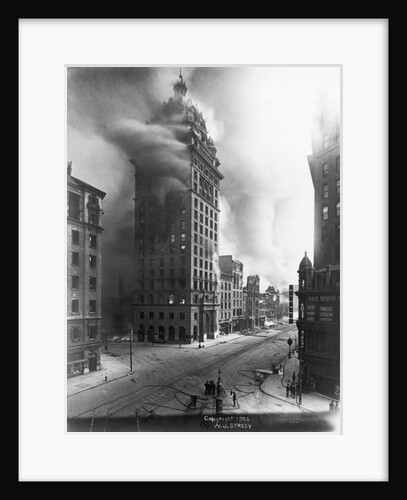 Burning Building by Anonymous