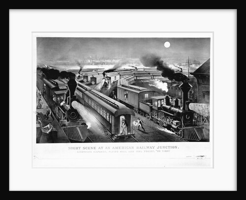 Night Scene at an American Railway Junction by Parson and Atwater