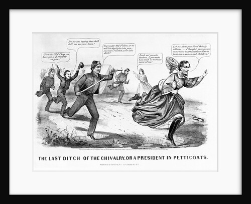 The Last Ditch of the Chivalry, or a President in Petticoats by Currier & Ives