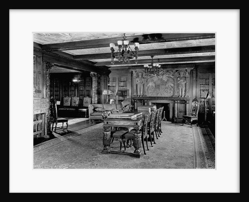 South Library of Mrs. William R. Hearst's Clarendon Apartment Home by Anonymous