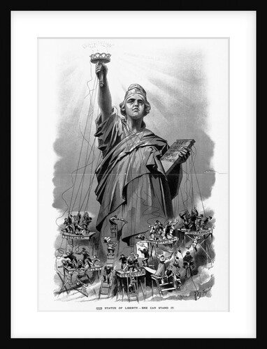 Anarchism, Socialism and Others try to Bring Down the Statue of Liberty by Anonymous