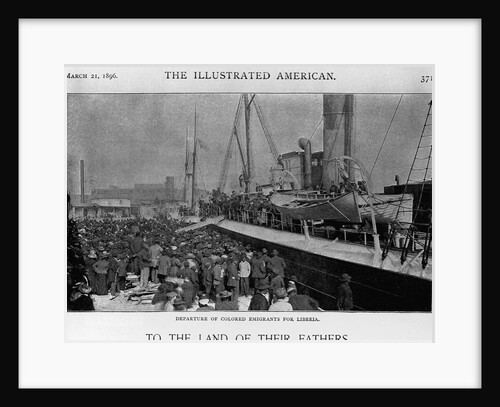 Emigrants Depart for Liberia by Anonymous