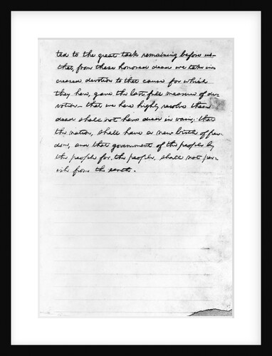 Lincoln's Gettysburg Address by Anonymous