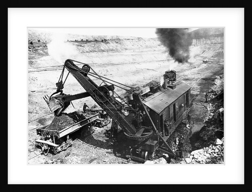 Steam Shovel in an Open pit Copper Mine by Anonymous