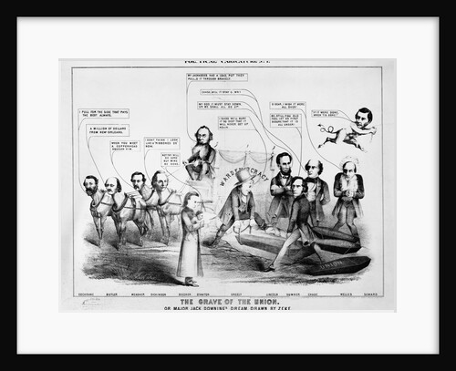 Political Cartoon; Burying the Constitution by Anonymous