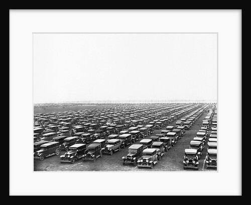 Car-Filled Soldier Field Parking Lot by Anonymous