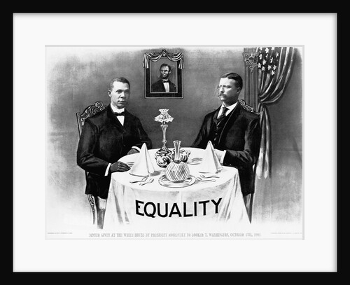 Booker T. Washington Dines With President Roosevelt by Anonymous