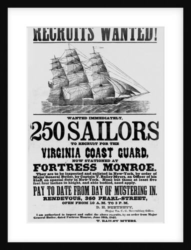 Civil War Recruiting Poster by Anonymous