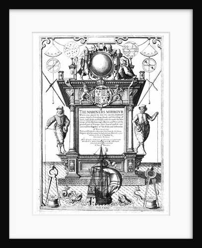 Title Page Engraved by Theodor de Bry From The Mariners Mirrour by Anonymous