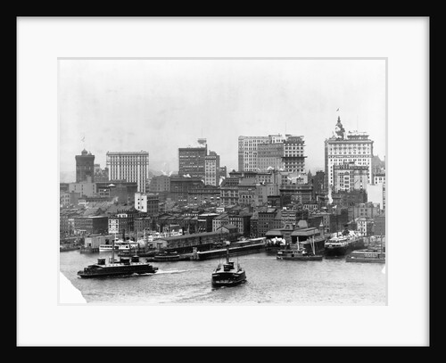 Lower Manhattan from the East River, 1902 by Anonymous