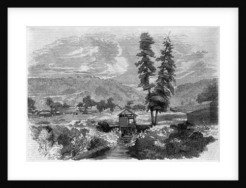 Sutter's Mill, Where Marshall Discovered Gold Engraving by Charles Christian Nahl