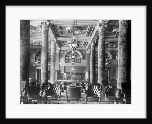 Lobby of New Willard Hotel in Washington, DC by Anonymous