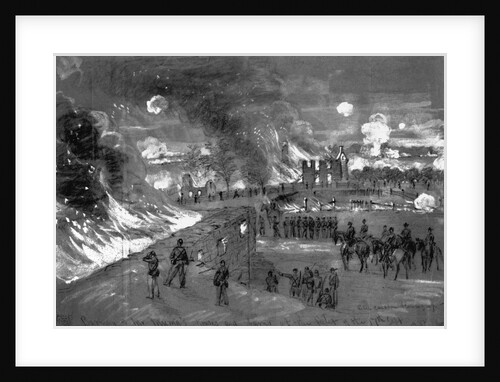 note LC-USZC4-3132 Burning of Mr. Muma's houses and barns during the battle of Antietam, Sept. 17, 1862 by Anonymous