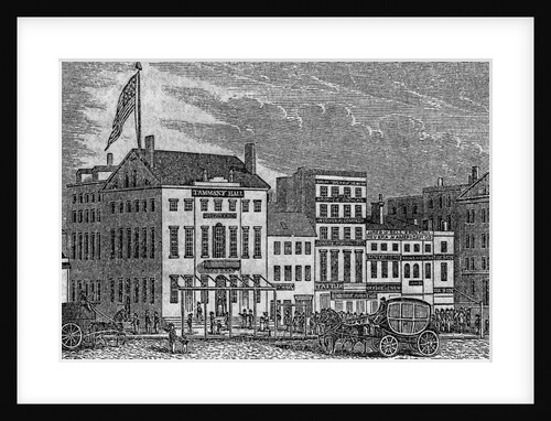Nineteenth-Century Print of Tammany Hall by Anonymous
