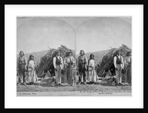 Apache Indians in Front of Wickiup by Anonymous