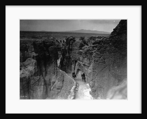 Old Trail at Acoma by Edward S. Curtis