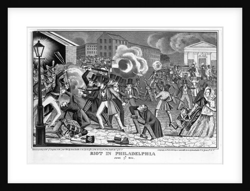 Riot in Philadelphia, June 7, 1844 by James Baillie