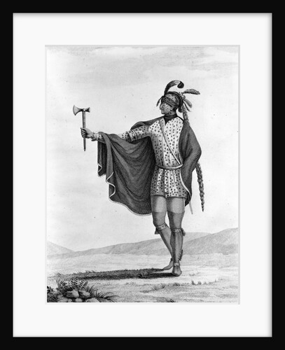 Portrait of Kaskaskia Indian by Anonymous