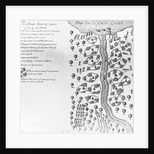 Map of Outagamis Lake and River by Anonymous