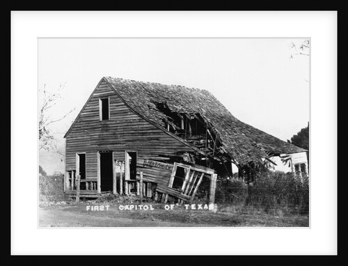 Ruins of First Capitol of Texas by Anonymous