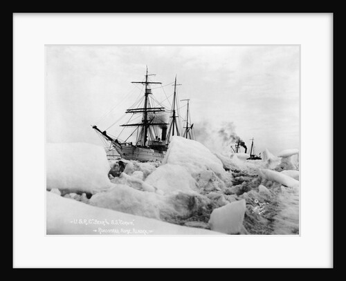 Sailing Ships in Alaskan Ice by Anonymous