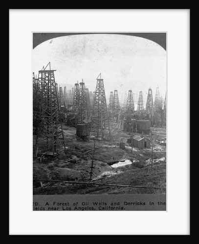 Oil Rigs Near Los Angeles, California by Anonymous