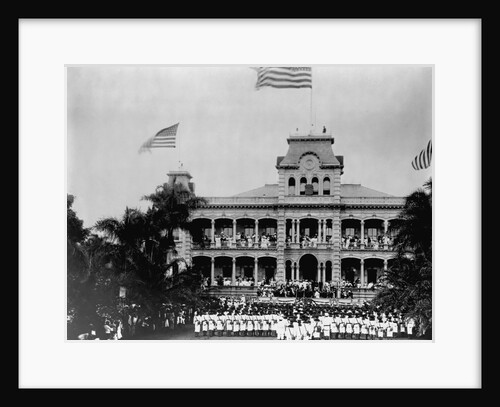 Hawaiian Island Annexation Ceremony by Anonymous