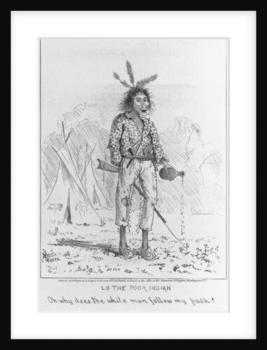 Caricature of Native North American by Anonymous