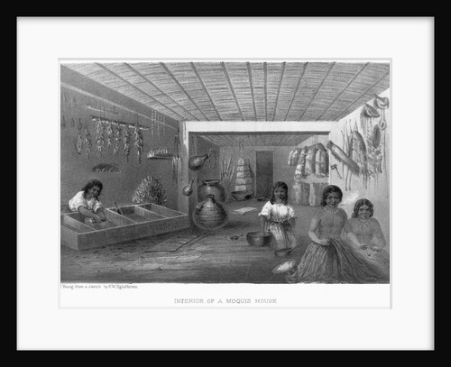 Illustration of Indian Women Preparing Food by Anonymous