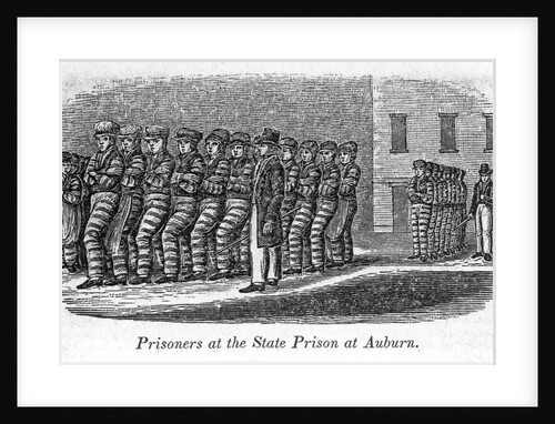 Prisoners at the States Prison at Auburn (New York; c. 1840) Eng. In John W. Barber, Historical Collections of the State of New York, p. 67. (F119.B24 by Anonymous