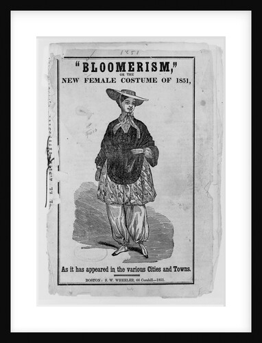 Illustration of a Woman Wearing Bloomers by Anonymous