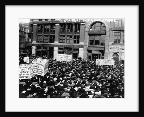 Labor Strikers Marching in Union Square by Anonymous